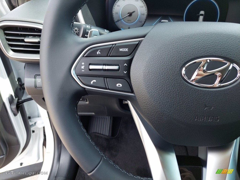 2022 Hyundai Santa Fe SEL Black Steering Wheel Photo #142390595