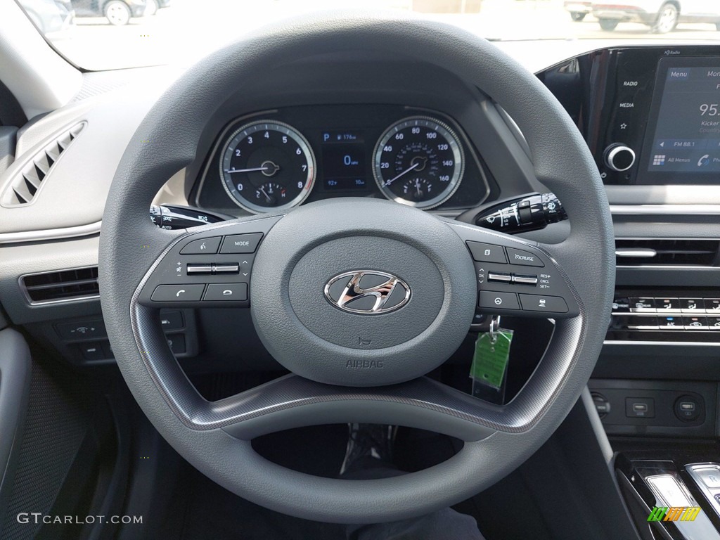 2022 Hyundai Sonata SE Gray Steering Wheel Photo #142390667