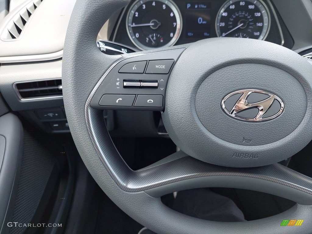 2022 Hyundai Sonata SE Gray Steering Wheel Photo #142390670