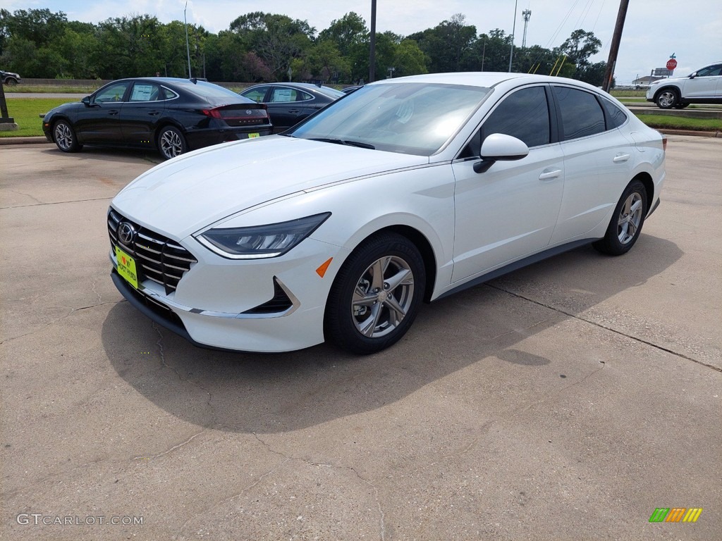 Quartz White 2022 Hyundai Sonata SE Exterior Photo #142390706