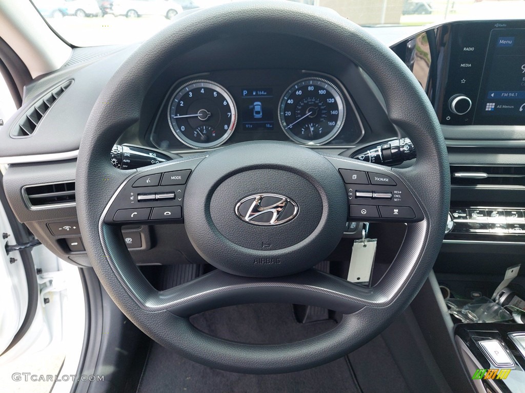 2022 Hyundai Sonata SE Black Steering Wheel Photo #142390733