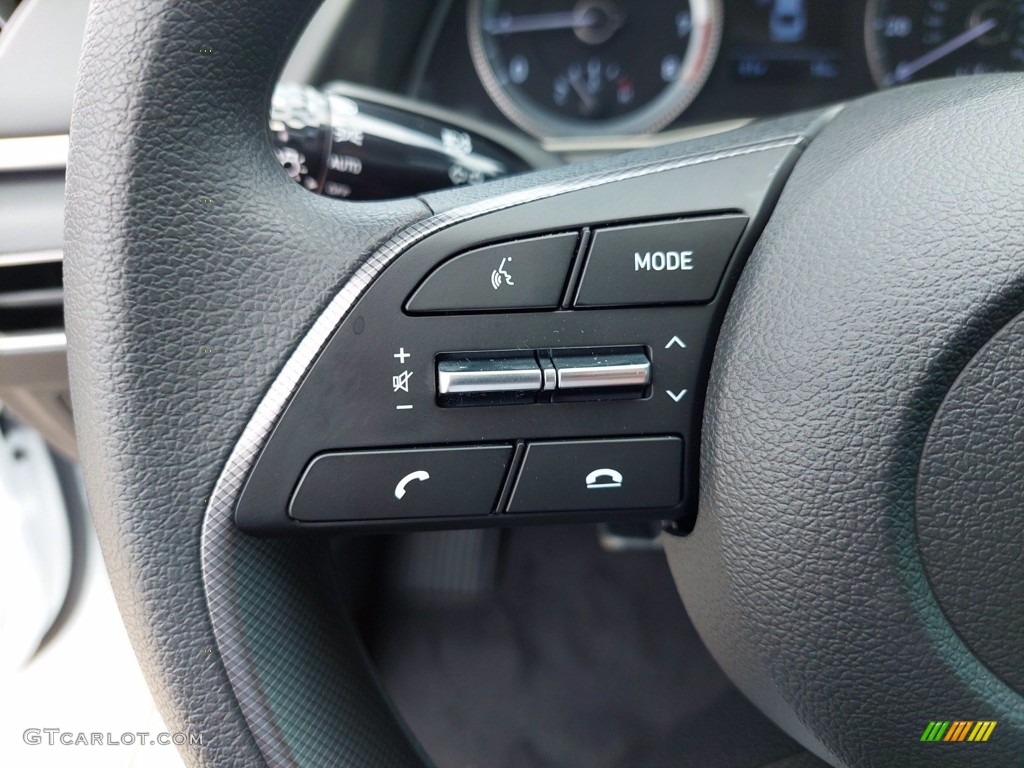 2022 Hyundai Sonata SE Black Steering Wheel Photo #142390736