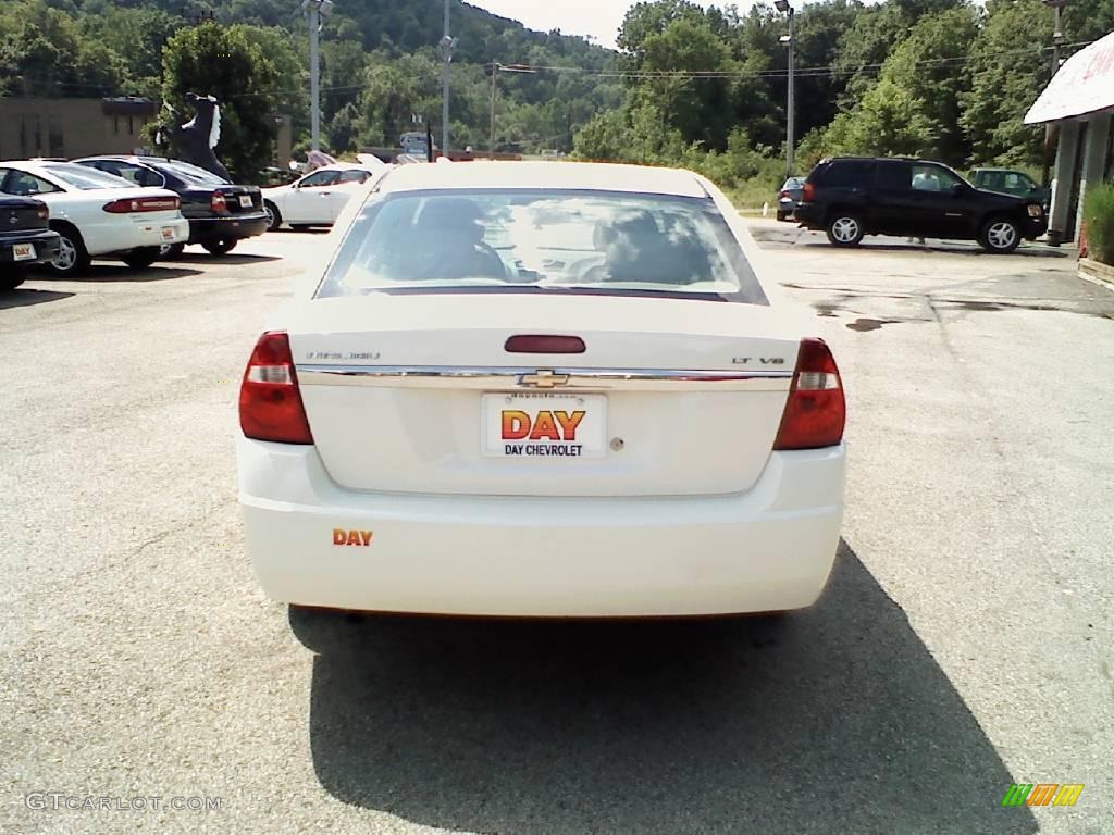 2006 Malibu LT V6 Sedan - White / Titanium Gray photo #5