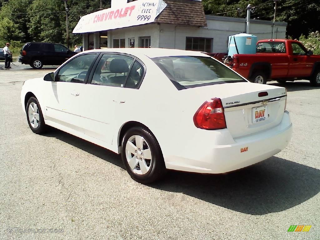2006 Malibu LT V6 Sedan - White / Titanium Gray photo #6