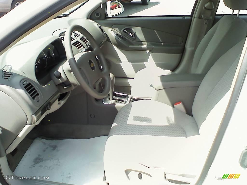 2006 Malibu LT V6 Sedan - White / Titanium Gray photo #7
