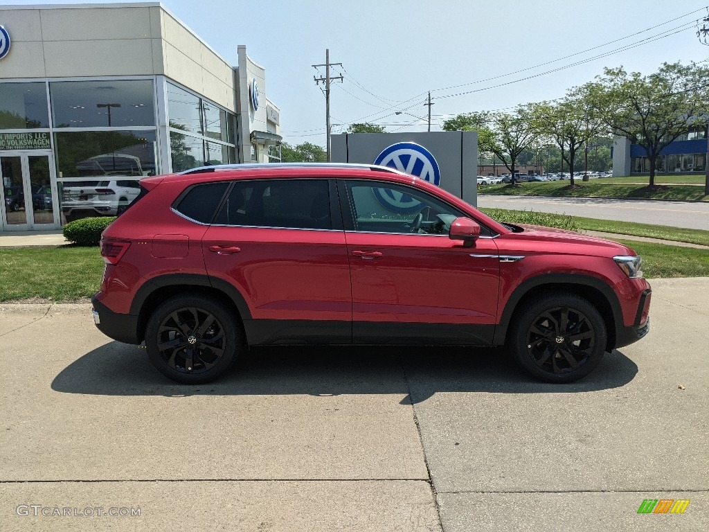 Kings Red Metallic 2022 Volkswagen Taos SE 4Motion Exterior Photo #142392519