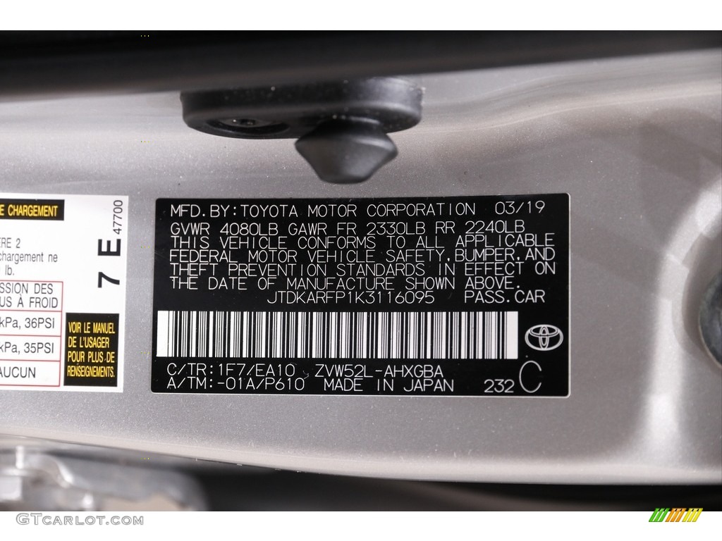 2019 Prius Prime Advanced - Classic Silver Metallic / Moonstone photo #23