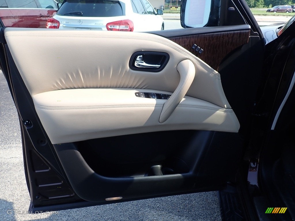 2018 Nissan Armada Platinum 4x4 Almond Door Panel Photo #142392636