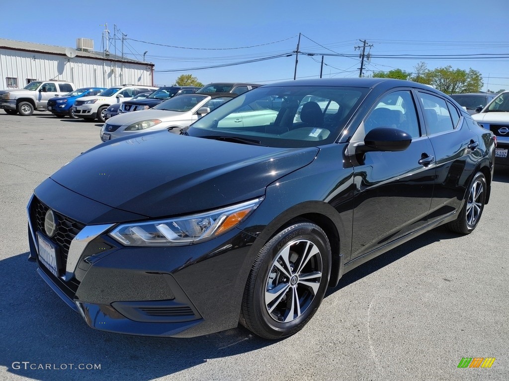 2021 Sentra SV - Super Black / Charcoal photo #3