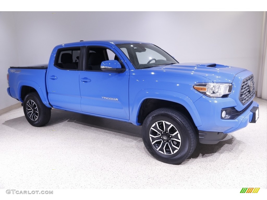 2020 Tacoma TRD Sport Double Cab 4x4 - Voodoo Blue / TRD Cement/Black photo #1