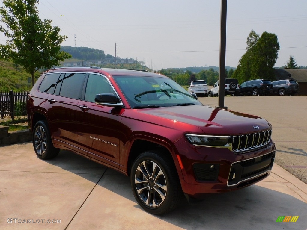 Velvet Red Pearl 2021 Jeep Grand Cherokee L Overland 4x4 Exterior Photo #142394298