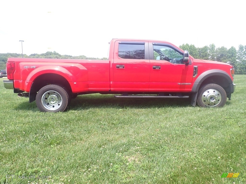 2020 F450 Super Duty STX Crew Cab 4x4 - Race Red / Medium Earth Gray photo #11