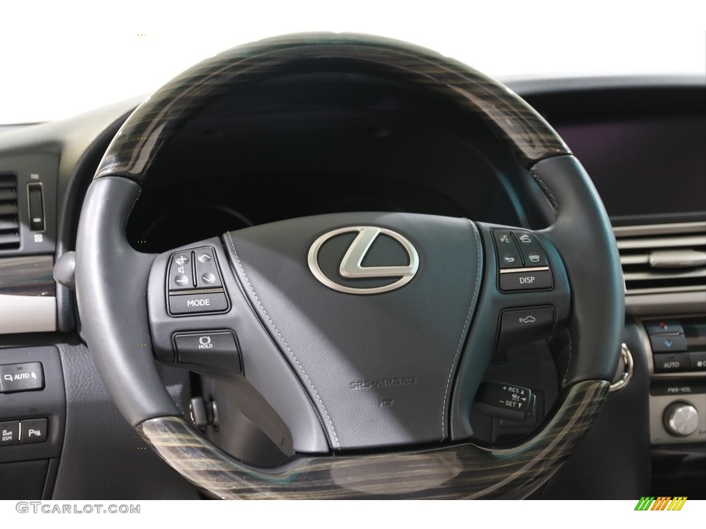2015 Lexus LS 460 AWD Light Gray Steering Wheel Photo #142395198