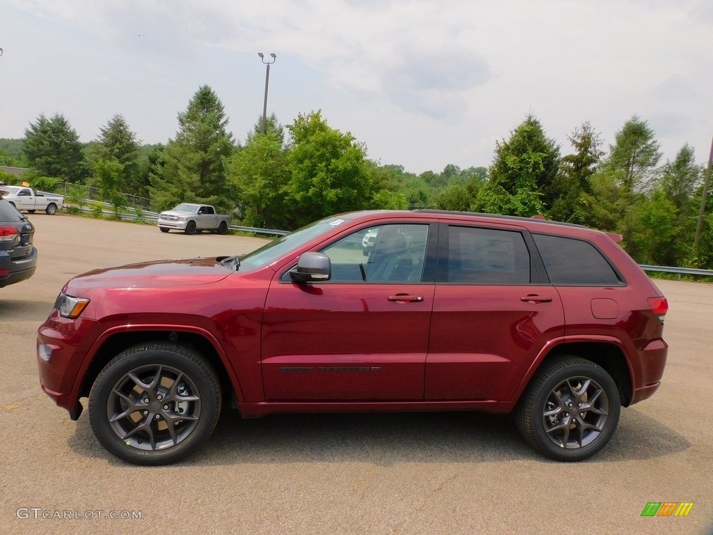 Velvet Red Pearl 2021 Jeep Grand Cherokee Limited 4x4 Exterior Photo #142395351