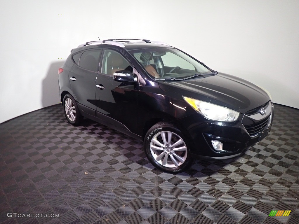2012 Tucson Limited AWD - Ash Black / Black/Saddle photo #2
