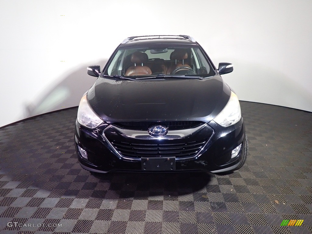 2012 Tucson Limited AWD - Ash Black / Black/Saddle photo #4