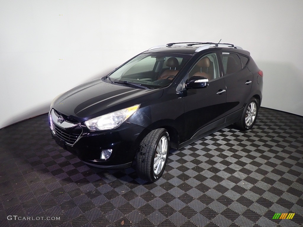 2012 Tucson Limited AWD - Ash Black / Black/Saddle photo #8