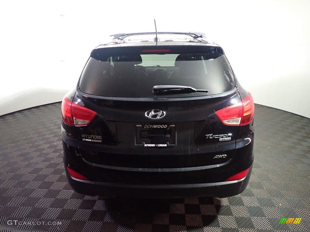 2012 Tucson Limited AWD - Ash Black / Black/Saddle photo #12