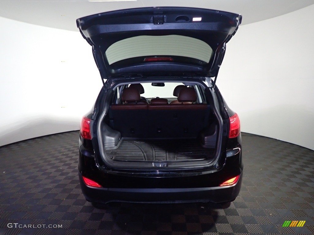 2012 Tucson Limited AWD - Ash Black / Black/Saddle photo #13