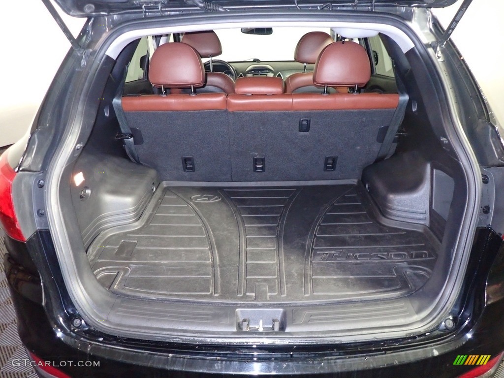 2012 Tucson Limited AWD - Ash Black / Black/Saddle photo #14