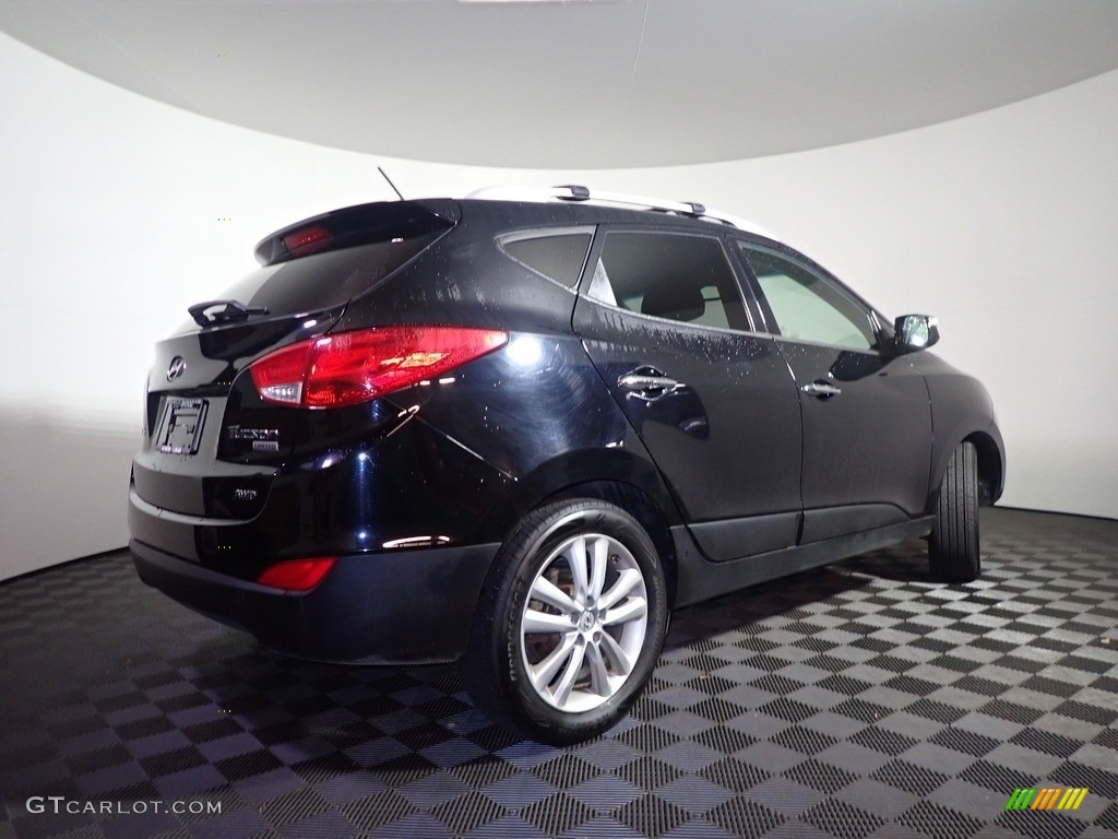 2012 Tucson Limited AWD - Ash Black / Black/Saddle photo #15