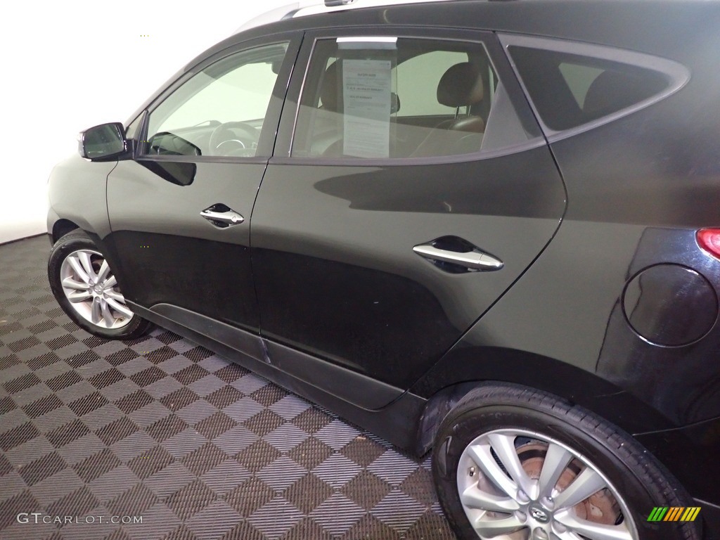 2012 Tucson Limited AWD - Ash Black / Black/Saddle photo #17