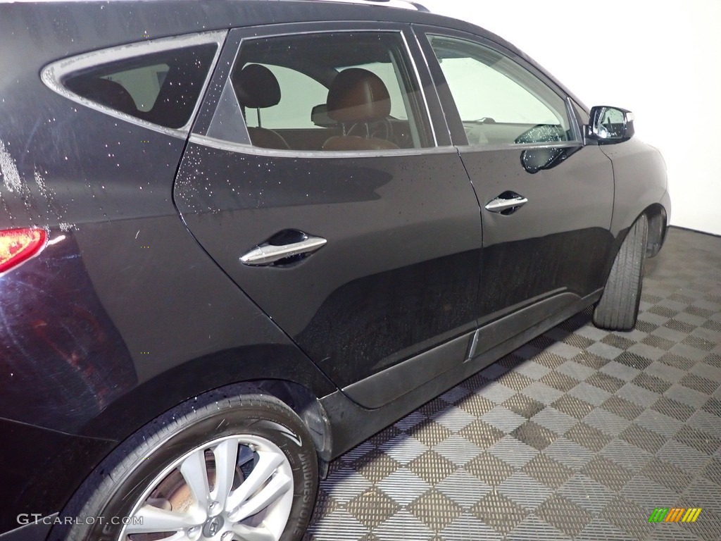 2012 Tucson Limited AWD - Ash Black / Black/Saddle photo #18