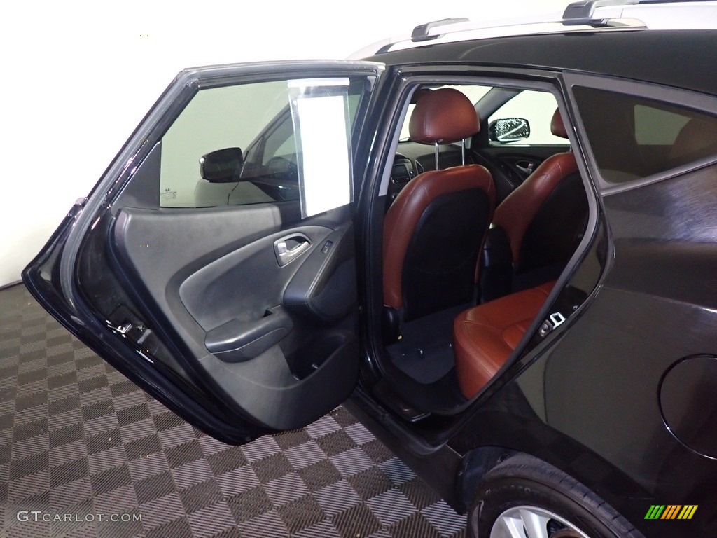 2012 Tucson Limited AWD - Ash Black / Black/Saddle photo #33