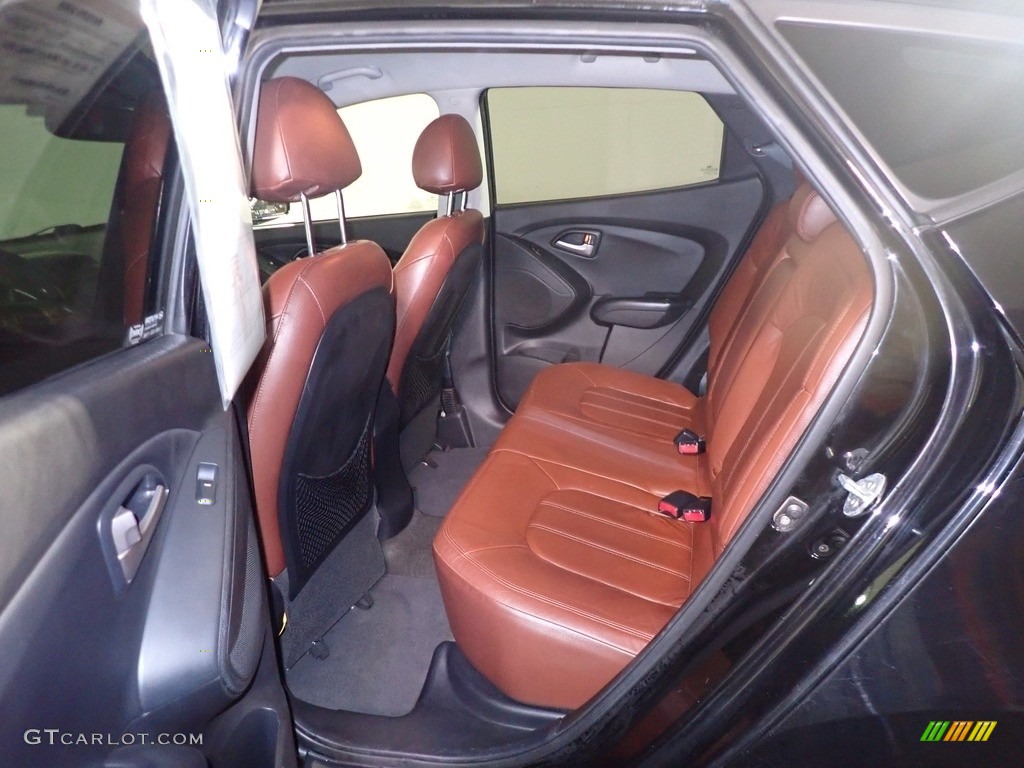 2012 Tucson Limited AWD - Ash Black / Black/Saddle photo #34