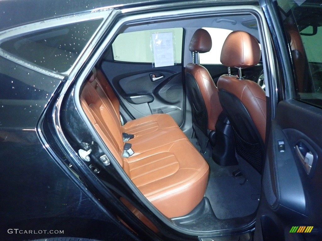 2012 Tucson Limited AWD - Ash Black / Black/Saddle photo #36