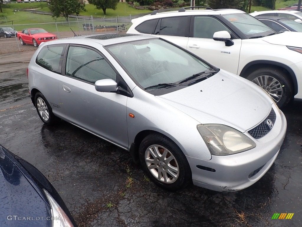 2002 Civic Si Hatchback - Satin Silver Metallic / Black photo #2