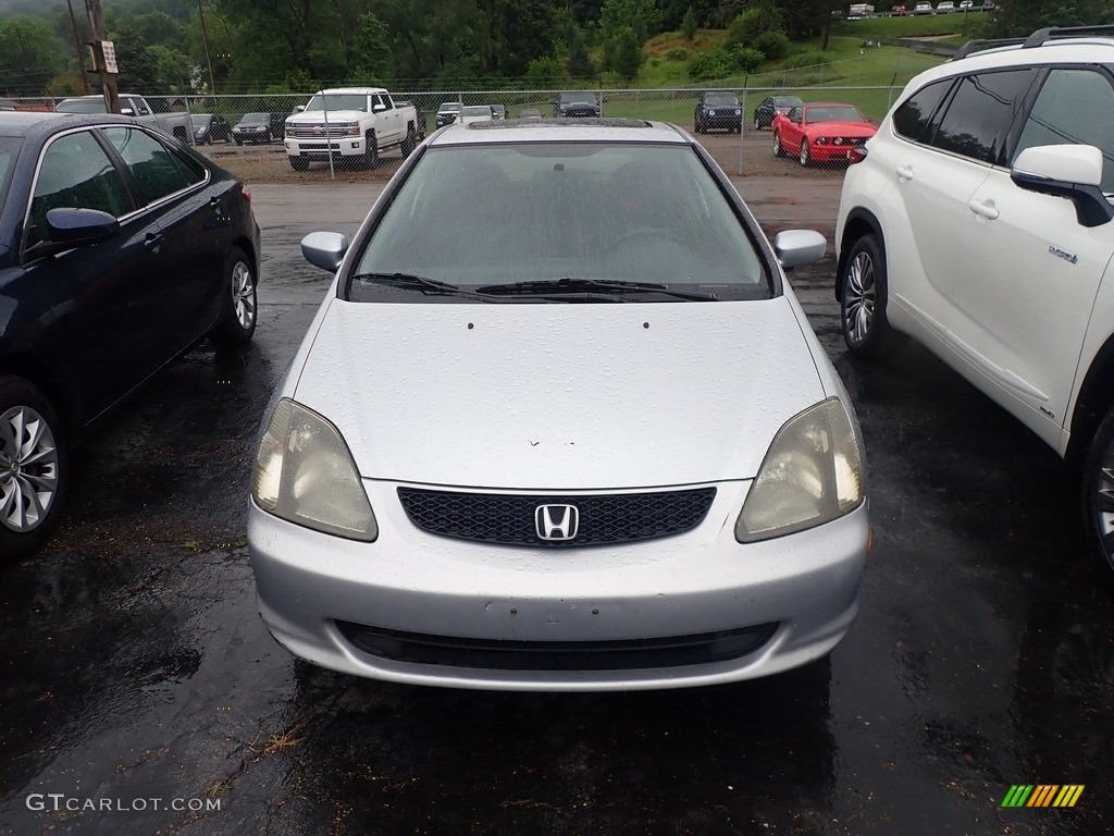 2002 Civic Si Hatchback - Satin Silver Metallic / Black photo #4