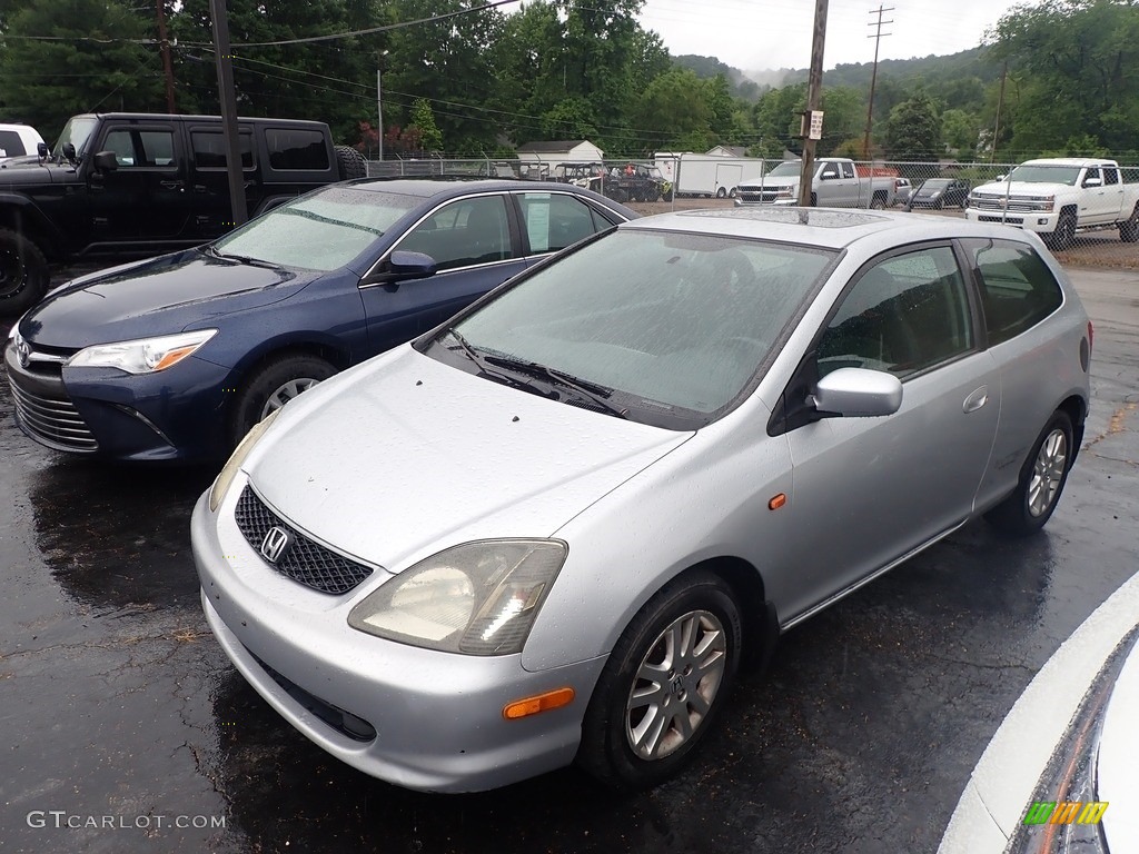 2002 Civic Si Hatchback - Satin Silver Metallic / Black photo #5