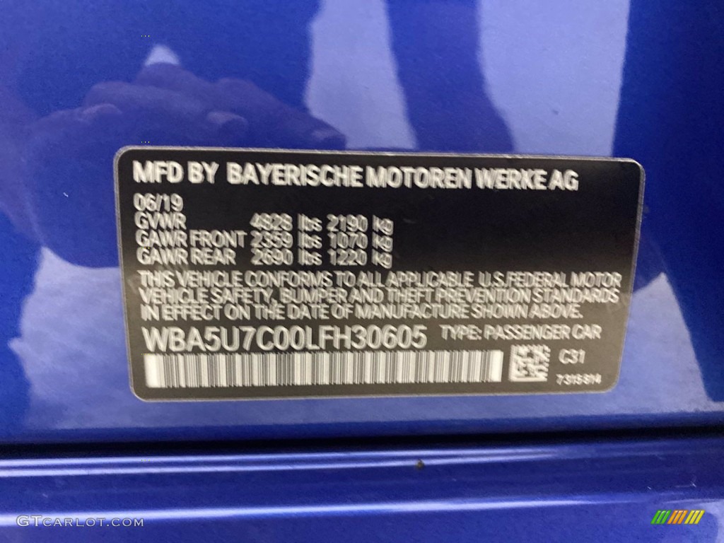 2020 3 Series M340i Sedan - Portimao Blue Metallic / Black photo #37