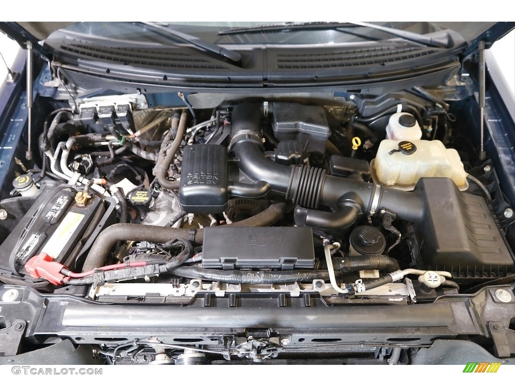 2010 F150 Lariat SuperCab 4x4 - Dark Blue Pearl Metallic / Black photo #22