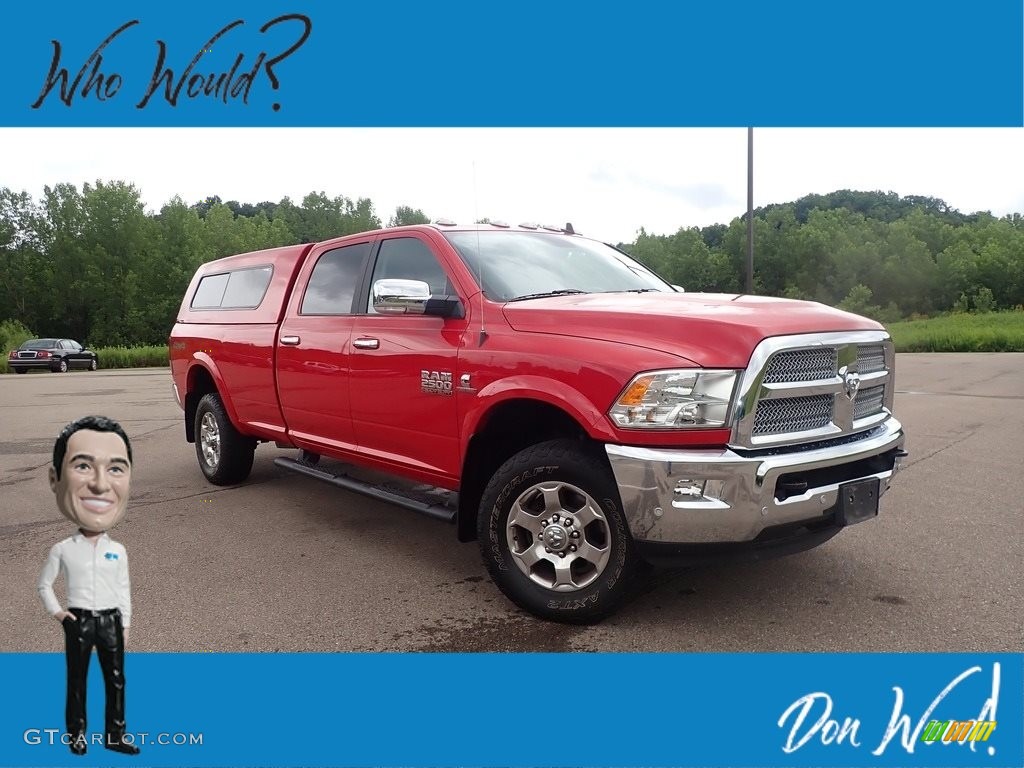 2018 2500 Big Horn Crew Cab 4x4 - Flame Red / Black/Diesel Gray photo #1