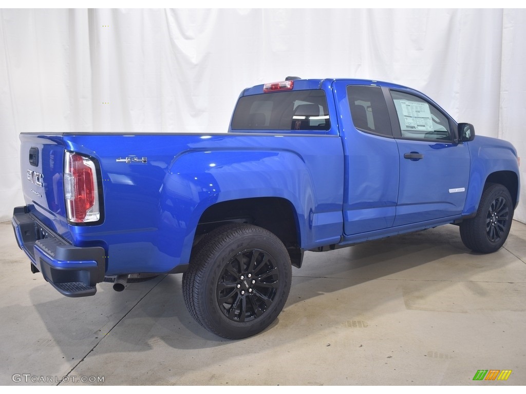 2021 Canyon Elevation Extended Cab 4x4 - Dynamic Blue Metallic / Jet Black/Dark Ash photo #2