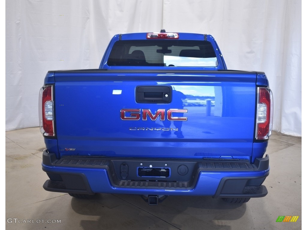 2021 Canyon Elevation Extended Cab 4x4 - Dynamic Blue Metallic / Jet Black/Dark Ash photo #3