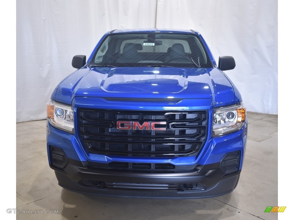 2021 Canyon Elevation Extended Cab 4x4 - Dynamic Blue Metallic / Jet Black/Dark Ash photo #4