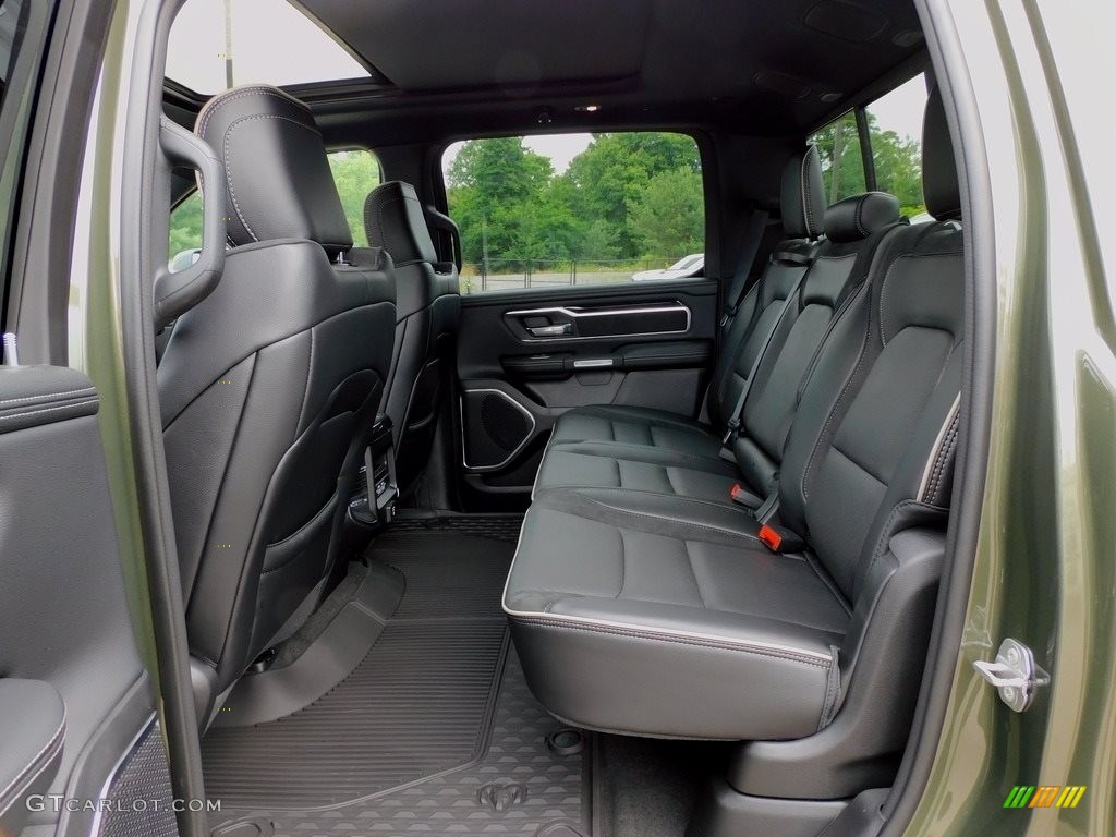 Black Interior 2021 Ram 1500 Laramie Crew Cab 4x4 Photo #142399140