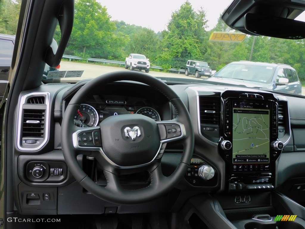 2021 Ram 1500 Laramie Crew Cab 4x4 Black Dashboard Photo #142399161
