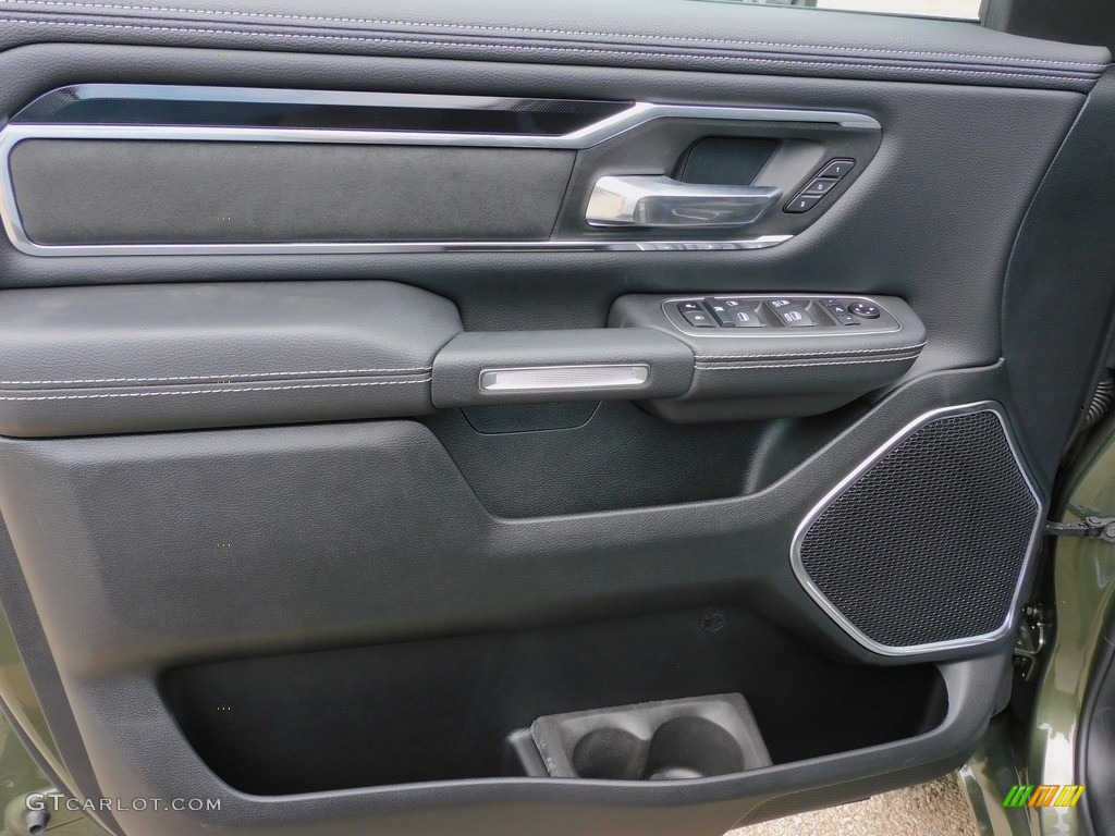 2021 Ram 1500 Laramie Crew Cab 4x4 Black Door Panel Photo #142399182