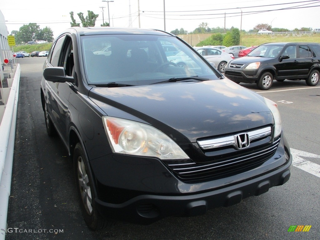 2008 CR-V EX 4WD - Nighthawk Black Pearl / Black photo #6