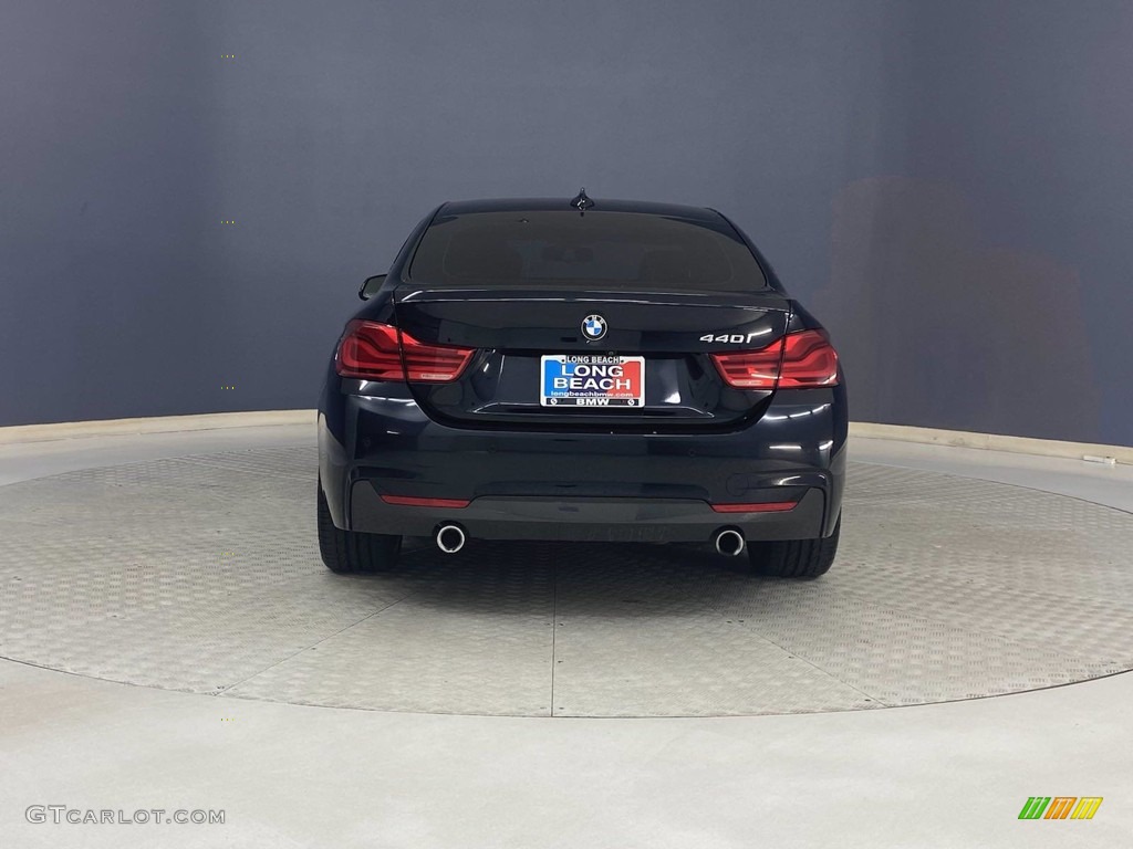 2018 4 Series 440i Gran Coupe - Carbon Black Metallic / Cognac photo #4