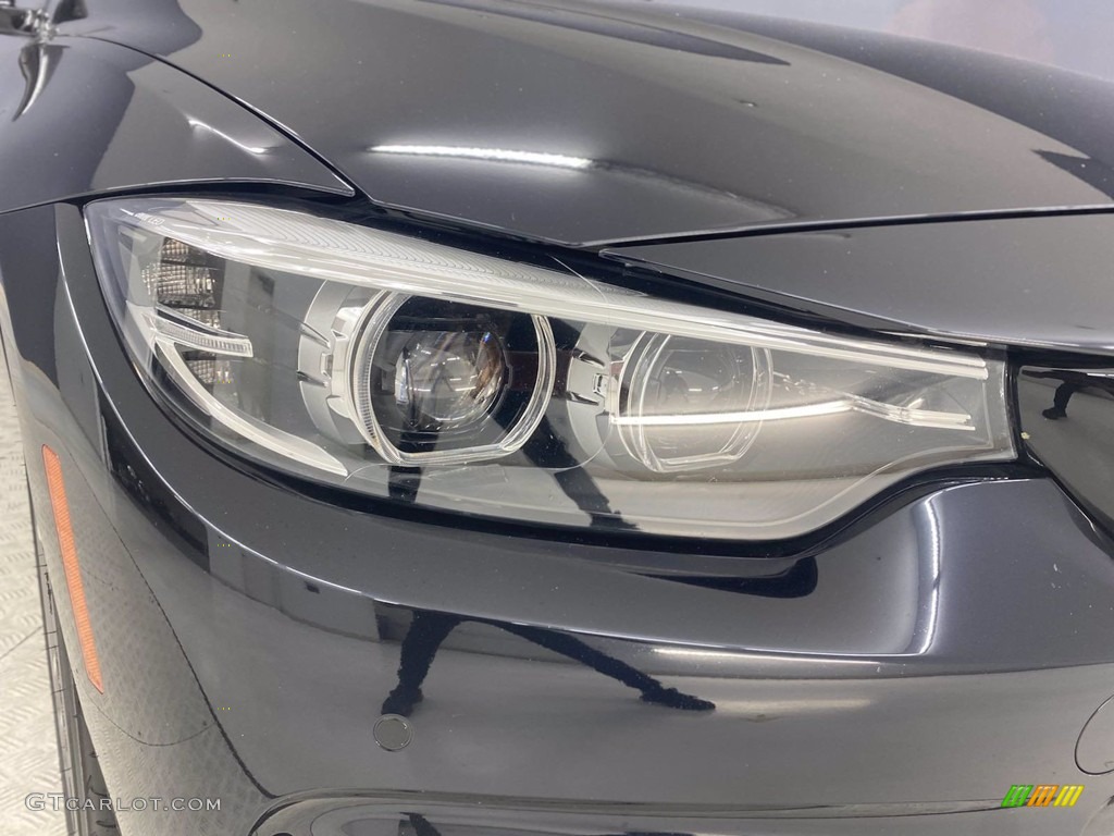 2018 4 Series 440i Gran Coupe - Carbon Black Metallic / Cognac photo #7