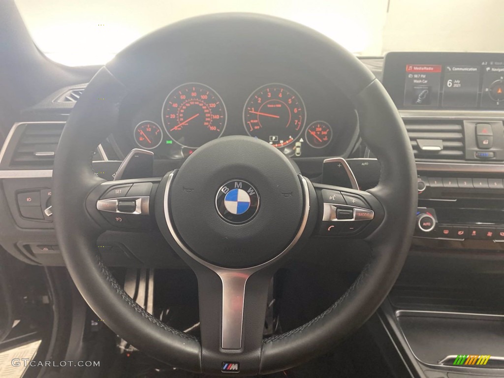 2018 4 Series 440i Gran Coupe - Carbon Black Metallic / Cognac photo #18