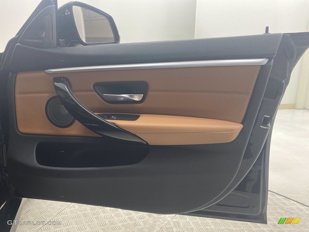 2018 4 Series 440i Gran Coupe - Carbon Black Metallic / Cognac photo #32