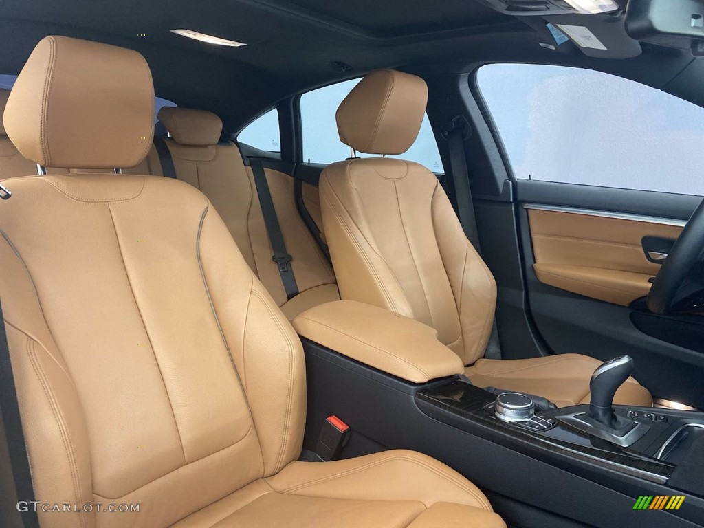 2018 4 Series 440i Gran Coupe - Carbon Black Metallic / Cognac photo #34