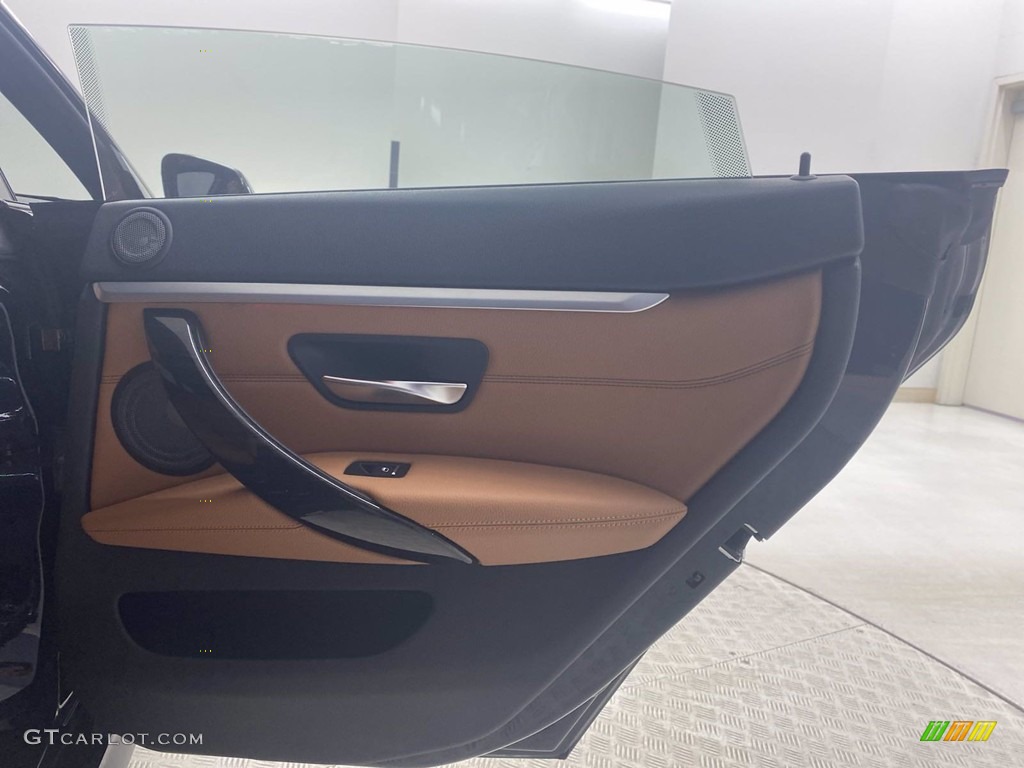2018 4 Series 440i Gran Coupe - Carbon Black Metallic / Cognac photo #35