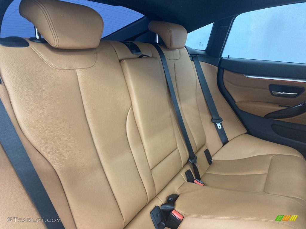 2018 4 Series 440i Gran Coupe - Carbon Black Metallic / Cognac photo #36